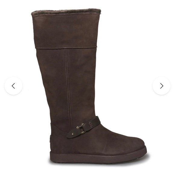 UGG Classic Berge Tall Dark Roast Boots Women's Size New in
